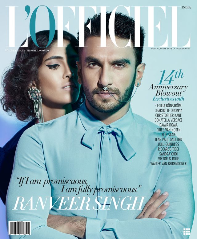 L’Officiel India February 2016 cover